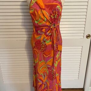 Farm Rio - Fruit Brush cutout dress